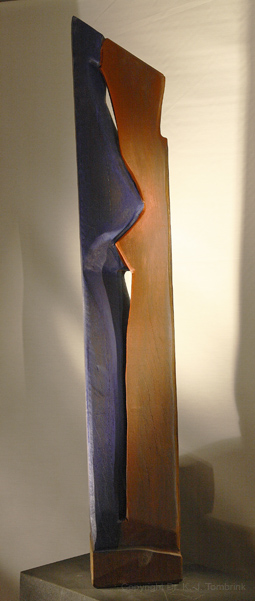 043_Die Tuschelnden01_Holz_Tombrink_Skulptur