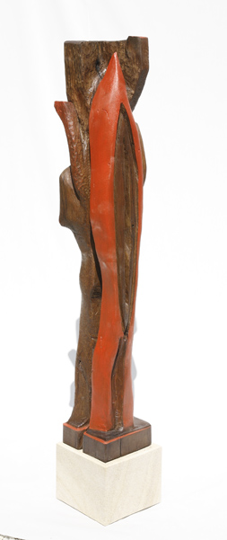 112_Mutter mit Kind 2_Holz_Tombrink_Skulptur